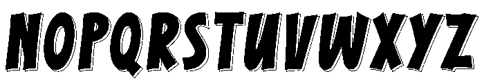 Simply Outline Font LOWERCASE