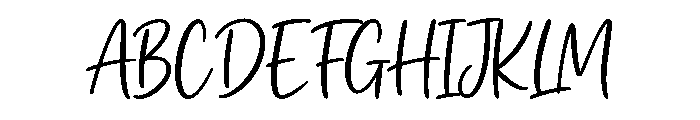 Simply Written Font UPPERCASE