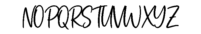 Simply Written Font UPPERCASE