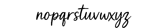 Simply Written Font LOWERCASE
