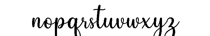 SimplySignature Font LOWERCASE