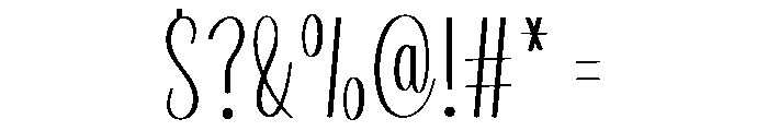 Simplys Handmade Font OTHER CHARS