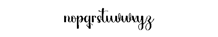 Simplys Handmade Font LOWERCASE