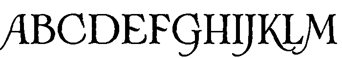 Sinderfell Font UPPERCASE