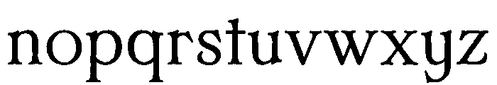 Sinderfell Font LOWERCASE