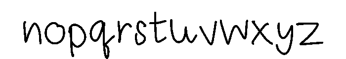 Sinee KFL Font LOWERCASE