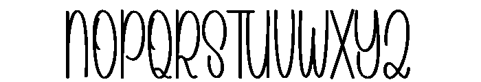 Singering Font UPPERCASE