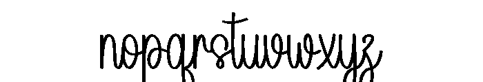Singering Font LOWERCASE