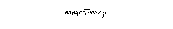 Singing Anythink Font LOWERCASE
