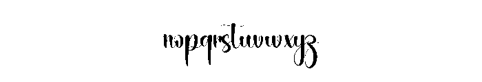 Singing Malibu Font LOWERCASE