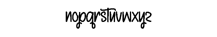 Single Beauty Font LOWERCASE