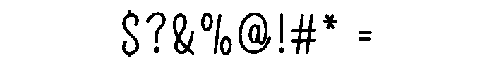 Single Cake Font OTHER CHARS
