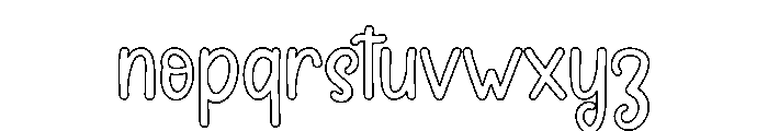 Single Child Font LOWERCASE