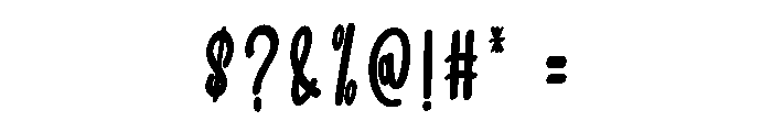 Single Chubby Font OTHER CHARS
