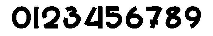 Single Chunky Font OTHER CHARS