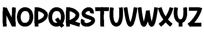 Single Chunky Font UPPERCASE