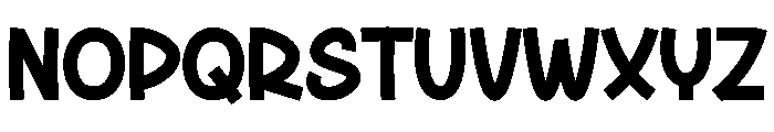 Single Chunky Font LOWERCASE