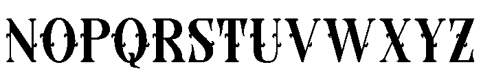 Single Death Font LOWERCASE
