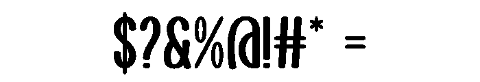 Single Edition Regular Font OTHER CHARS