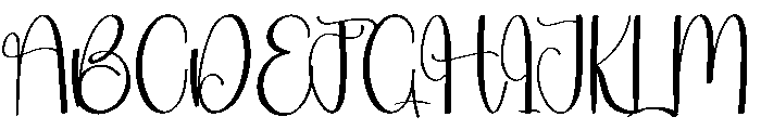 Single Girl Font UPPERCASE