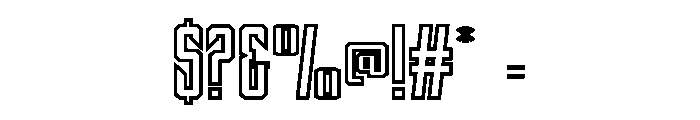 Single Love Outline Font OTHER CHARS