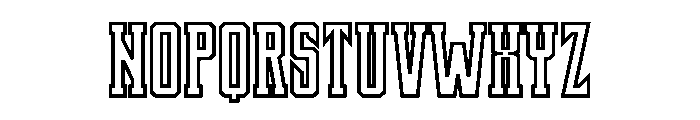 Single Love Outline Font LOWERCASE
