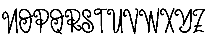 Single Mama Font UPPERCASE