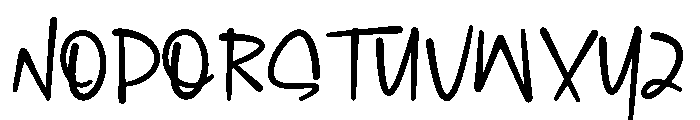 Single Millione Font UPPERCASE