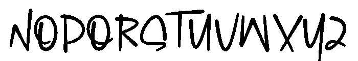 Single Millione Font LOWERCASE