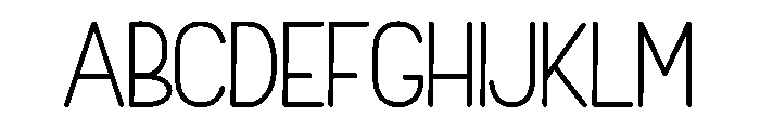 Singleday Font UPPERCASE