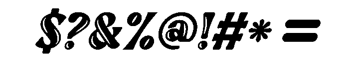 Sink Italic Font OTHER CHARS