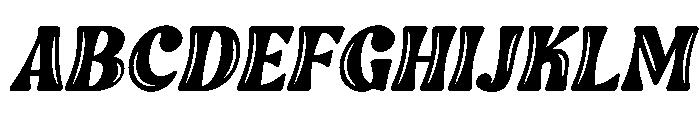 Sink Italic Font UPPERCASE