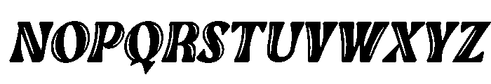 Sink Italic Font UPPERCASE