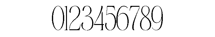Sinvia Thin Thin Font OTHER CHARS
