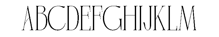 Sinvia Thin Thin Font UPPERCASE