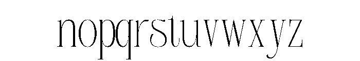 Sinvia Thin Thin Font LOWERCASE