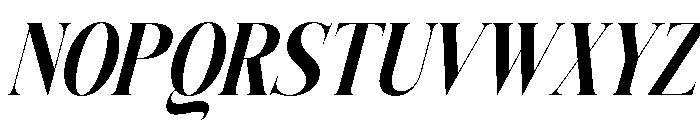 Siovanni-BoldItalic Font UPPERCASE