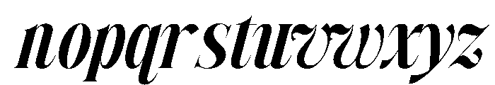 Siovanni-BoldItalic Font LOWERCASE