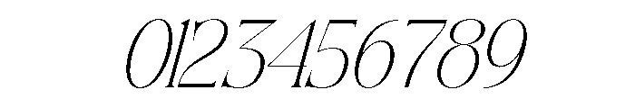 Siovanni-ExtraLightItalic Font OTHER CHARS