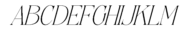 Siovanni-ExtraLightItalic Font UPPERCASE