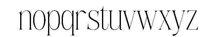 Siovanni-ExtraLight Font LOWERCASE