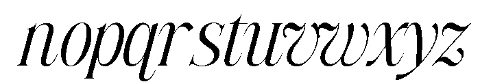 Siovanni-Italic Font LOWERCASE