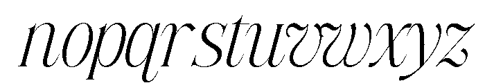 Siovanni-LightItalic Font LOWERCASE