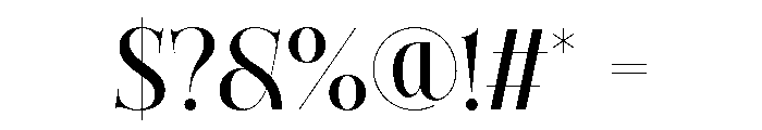 Siovanni-Medium Font OTHER CHARS