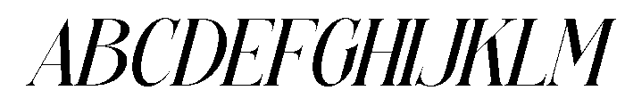 Siovanni-MediumItalic Font UPPERCASE