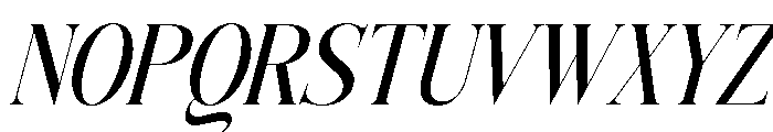Siovanni-MediumItalic Font UPPERCASE
