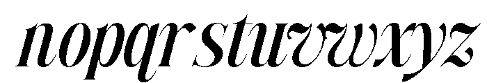 Siovanni-SemiBoldItalic Font LOWERCASE