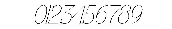 Siovanni-ThinItalic Font OTHER CHARS