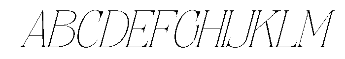 Siovanni-ThinItalic Font UPPERCASE