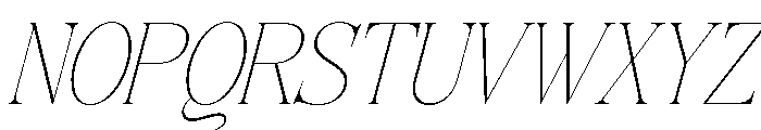 Siovanni-ThinItalic Font UPPERCASE